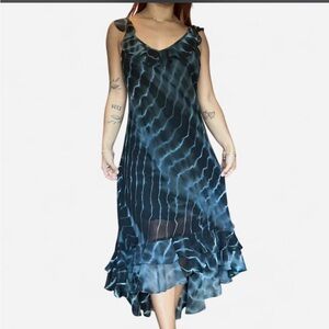 Beautiful Vintage Euro midi a-line dress